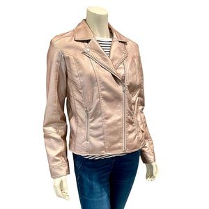 Faux Leather Moto Jacket